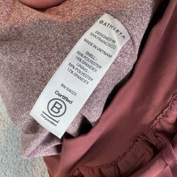 Athleta Pants Women’s 0 Red Altitude Lined Jogger Ruched Side - Picture 9 of 10